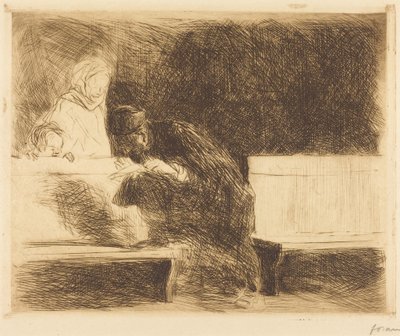 Lawyer Going through a Brief by Jean-Louis Forain