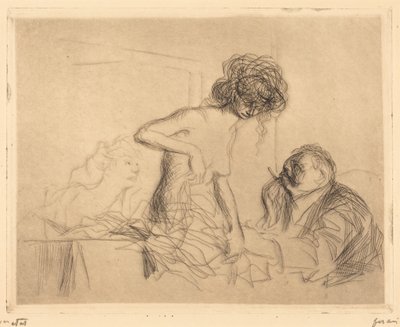 In a Private Room (first plate) by Jean-Louis Forain