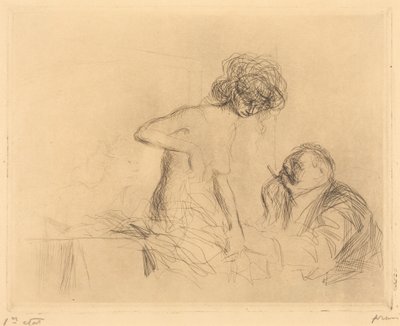 In a Private Room (first plate) by Jean-Louis Forain