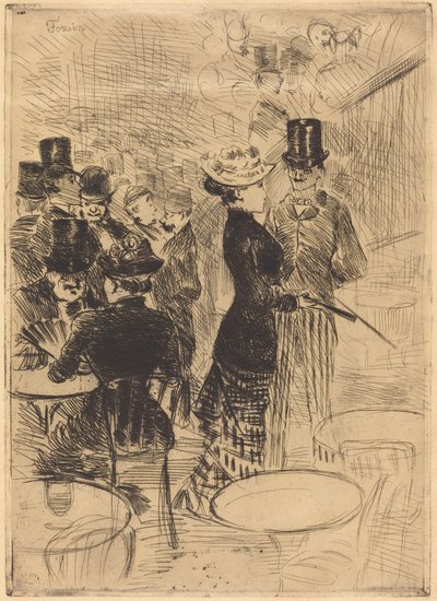 The Bar at the Folies-Bergère by Jean-Louis Forain