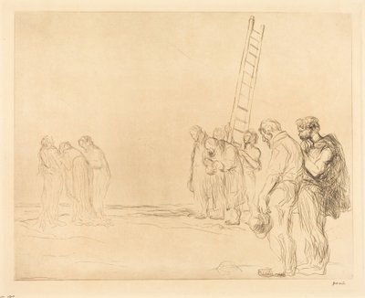 Calvary (second plate) by Jean-Louis Forain
