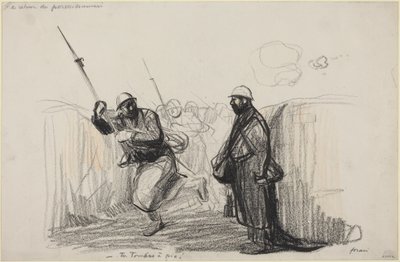 The Return of the Soldier on Leave. - You arrive just in time! by Jean-Louis Forain