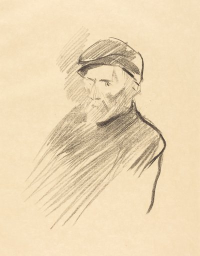 Portrait of Renoir (first plate) by Jean-Louis Forain