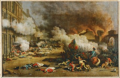 The Storming of the Palais des Tuileries by Jean (after) Duplessis-Bertaux