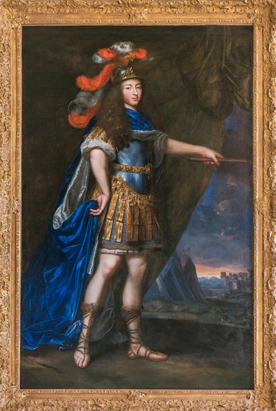 Portrait of Louis XIV with an antique - painting attributed to Jean Nocret - Musee du Domaine departemental de Sceaux by Jean Nocret