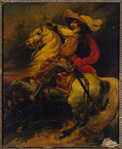 Equestrian Portrait of Josias, Count of Rantzau (1609-1650), Marshal of France by Jean Alaux