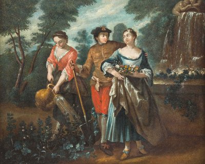Noble Couple by Jean-Antoine Watteau