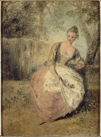 The Anxious Lover by Jean-Antoine Watteau
