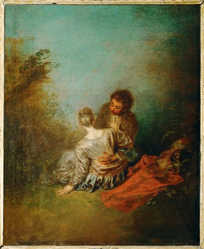 The False Step by Jean-Antoine Watteau