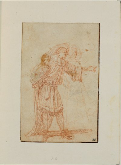 The Doctor, Character from the Italian Comedy, and a Woman by Jean-Antoine Watteau