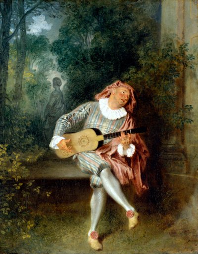 Mezzetin by Jean-Antoine Watteau