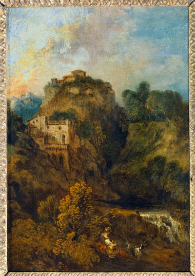Landscape with Goat by Jean-Antoine Watteau