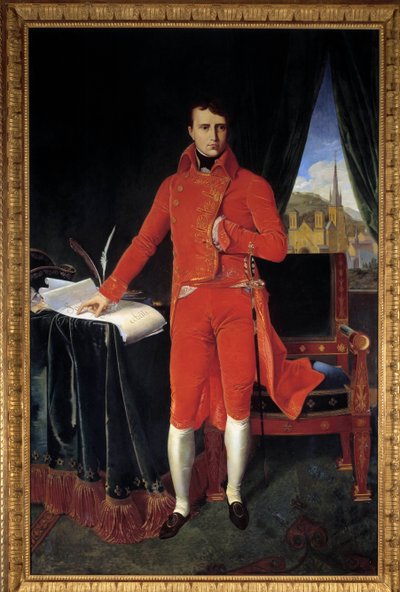 Full-Length Portrait of Napoleon Bonaparte as First Consul (after Jean-Auguste-Dominique Ingres) by Jean Auguste Dominique (after) Ingres