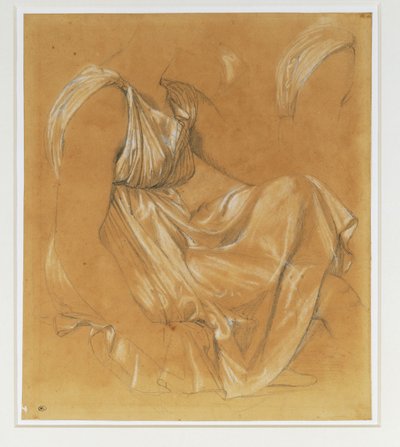 Study of the Drapery of a Female Figure by Jean Auguste Dominique Ingres