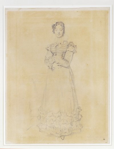 Francoise Leblanc, wife of Jacques-Louis, secretary to Elisa by Jean Auguste Dominique Ingres