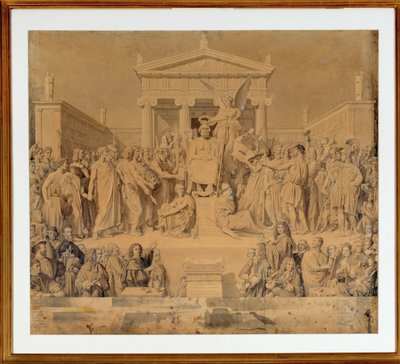 The Deification of Homer by Jean Auguste Dominique Ingres
