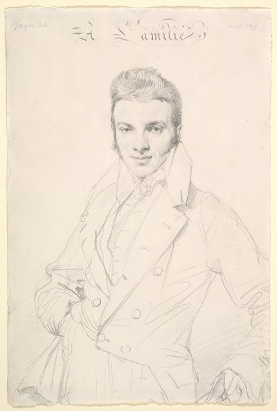 Jean-Joseph Fournier by Jean Auguste Dominique Ingres