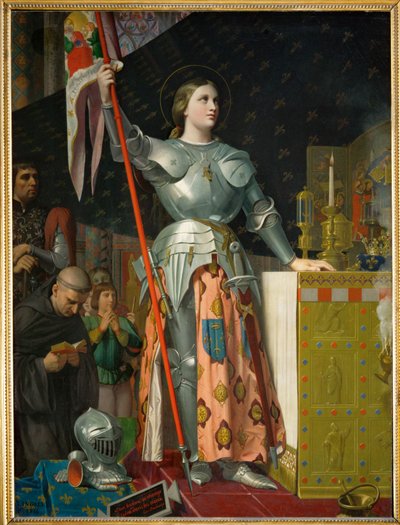 Joan of Arc at the Coronation of King Charles VII in Reims Cathedral by Jean Auguste Dominique Ingres