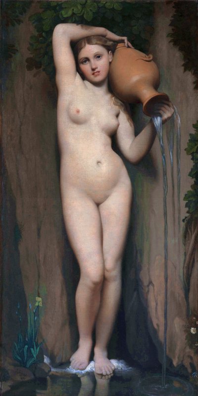 The Source by Jean Auguste Dominique Ingres