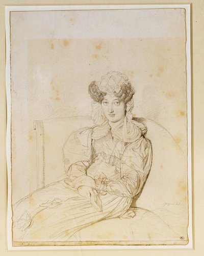 Marie Marcotte de Sainte Marie, sister-in-law of Marcotte by Jean Auguste Dominique Ingres