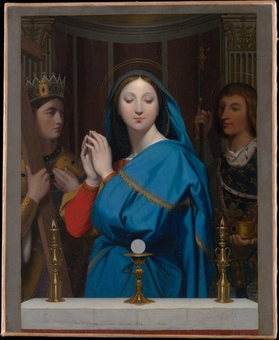 The Virgin Adoring the Host by Jean Auguste Dominique Ingres