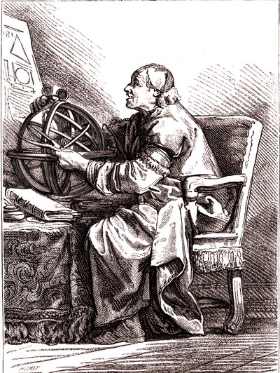 The astronomer (engraving) by Jean Baptiste (after) Le Prince