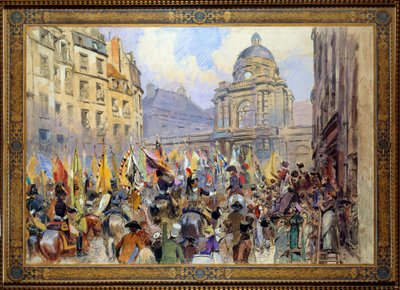 The surrender to the Senate of Trophees after the Battle of Ulm and Austerlitz in 1806 by Jean Baptiste Edouard Detaille