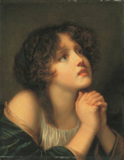 Young Girl Praying by Jean Baptiste Greuze