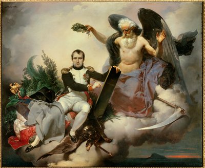 Napoleon I Crowned by Time, Writes the Civil Code by Jean Baptiste Mauzaisse