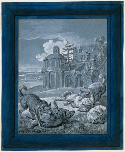 Wolves Attacking Sheep by Jean Baptiste Oudry