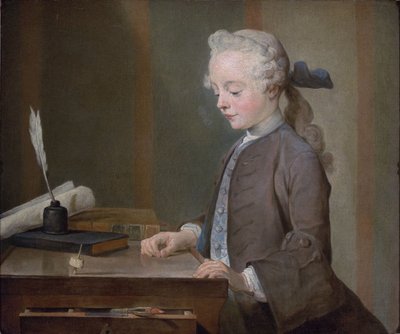 Portrait of Auguste Gabriel Godefroy by Jean Baptiste Simeon Chardin