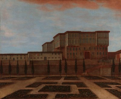 An Embassy Building in Pera by Jean Baptiste Vanmour (workshop of)