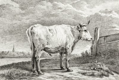 Standing Bull by Jean Bernard