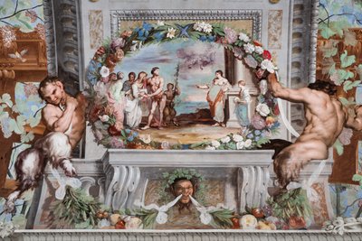 Bacchus, with His Old Nurses and a Satyr, Asks Medea Leaning Against a Column to Rejuvenate the Women by Jean Boulanger