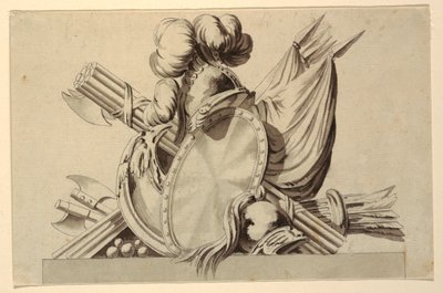 Design for Trophy with Military Attributes by Jean Charles Delafosse