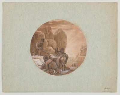 Design for a Painted Porcelain Serving Vessel, Les Sorbets from the Dessert Service by Jean Charles Develly