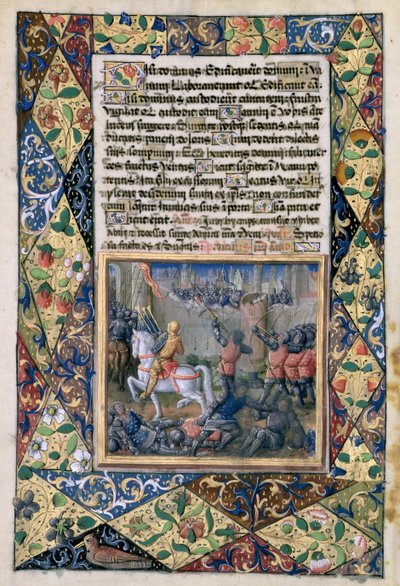 Rehoboam waging war against Jeroboam, from the 