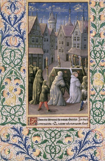 Burial procession, from the 