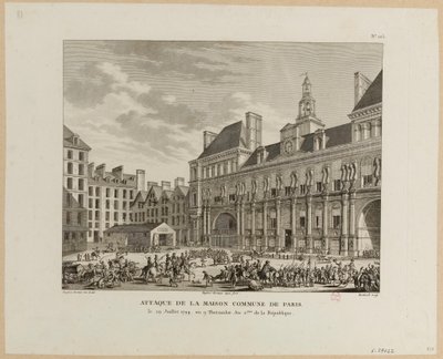Attack on the Paris Commune House by Jean Duplessis-Bertaux