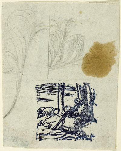 Little Shepherdess, Seated by Jean-Francois Millet