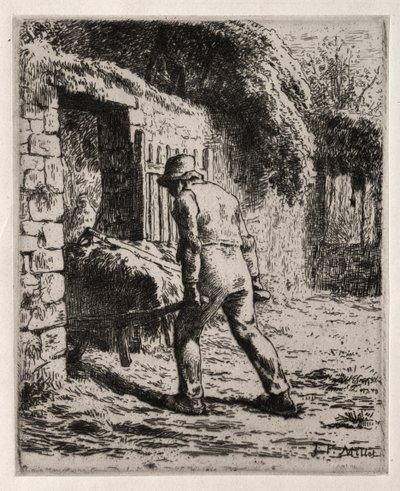 Peasant Returning from the Manure Heap by Jean Francois Millet