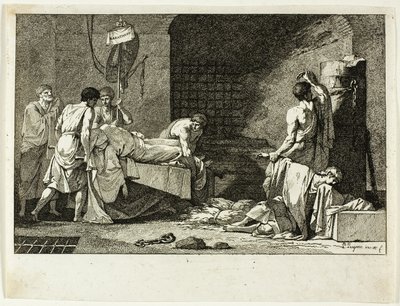 Devotion of Cimon or Funeral of Miltiades by Jean François Pierre Peyron