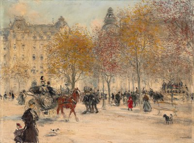 Autumn in Paris by Jean Francois Raffaelli