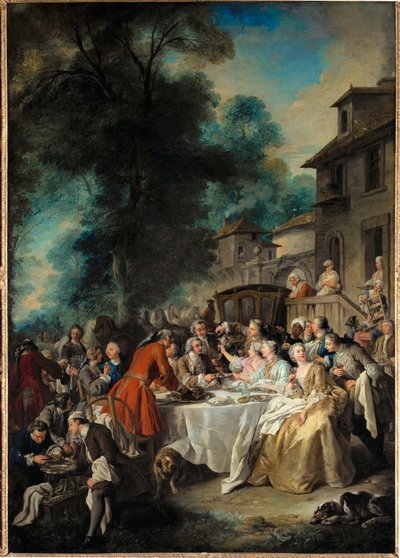 A Hunting Breakfast by Jean-François de Troy