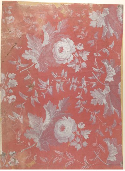 Design for Patterned Silk, ca. 1780-1825 by Jean François Bony.