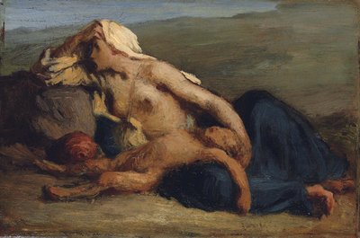 Hagar and Ishmael by Jean-Francois Millet