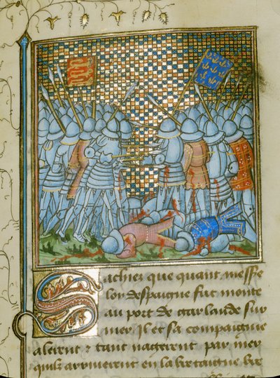Battle Between the French and the English on the Coast of Brittany by Jean Froissart