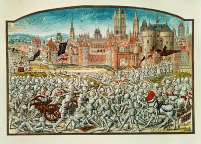 Victory of the Inhabitants of Ghent Before the Walls of Bruges by Jean Froissart