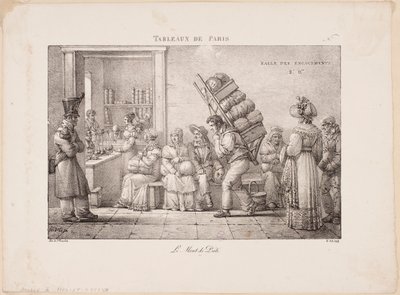 Scenes of Paris. The Pawnshop. by Jean Henri Marlet