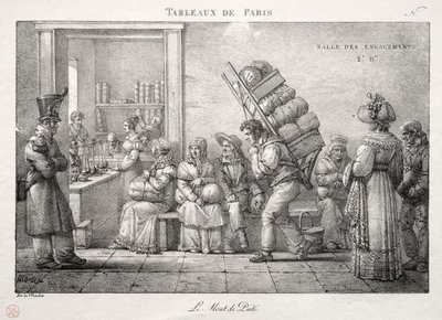 Scenes of Paris: The Pawnshop by Jean Henri Marlet